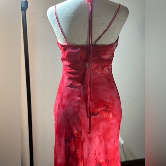 COPY - Vintage Y2k floral hot pink dress size 3 - Picture 11 of 17